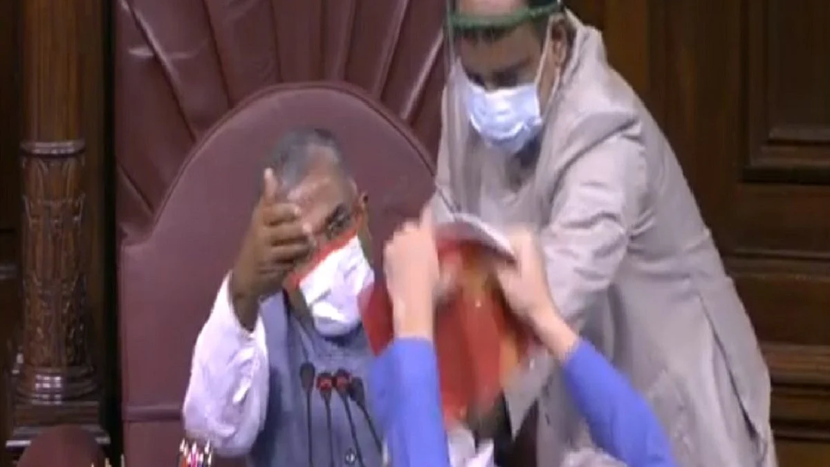 Rajya Sabha passes two farm bills by voice vote amid protest by Opposition MPs
