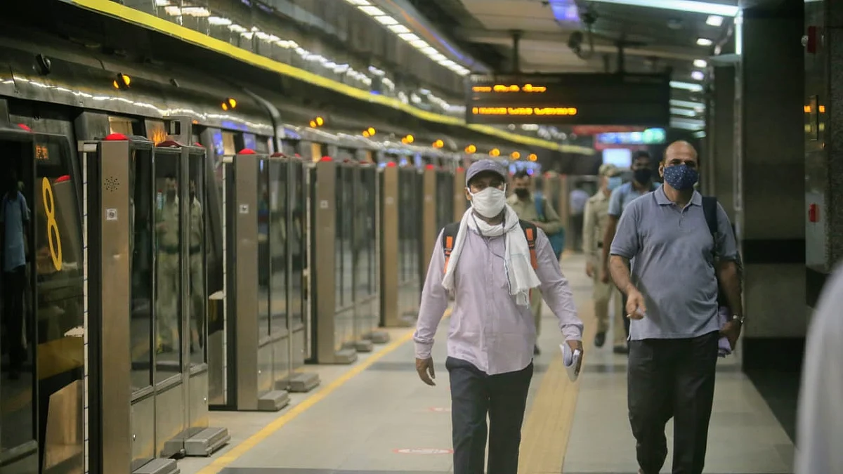 Delhi Metro trains start running with 100 pc seating capacity; standing not allowed in coaches