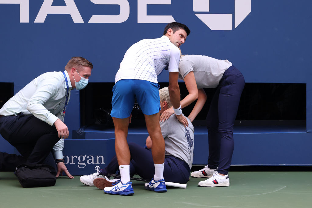 Novak Djokovic out of US Open after hitting line judge with ball