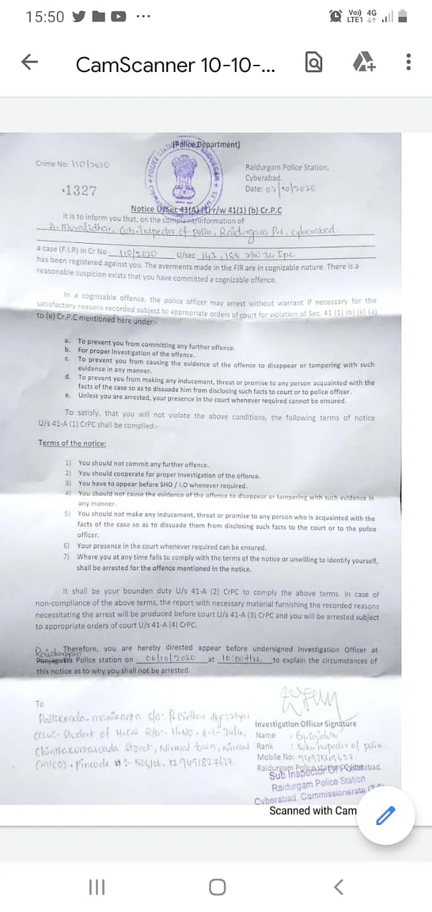 Hyderabad anti-CAA protest: Police summons HCU students 8 months after lodging FIR, Congress protests
