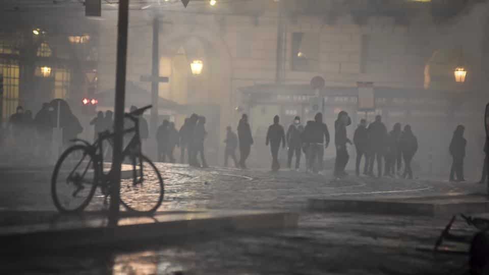 Protests in Italy over new virus crackdown turn violent