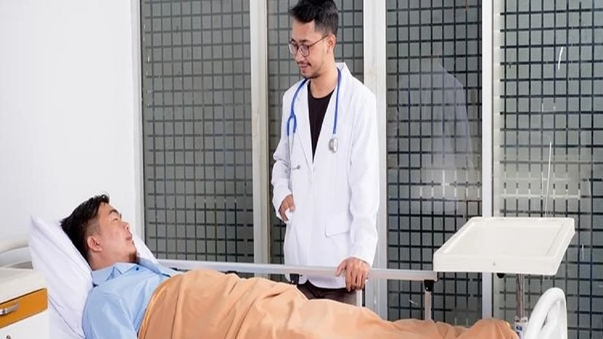 Disability due to delayed treatment of a brain stroke