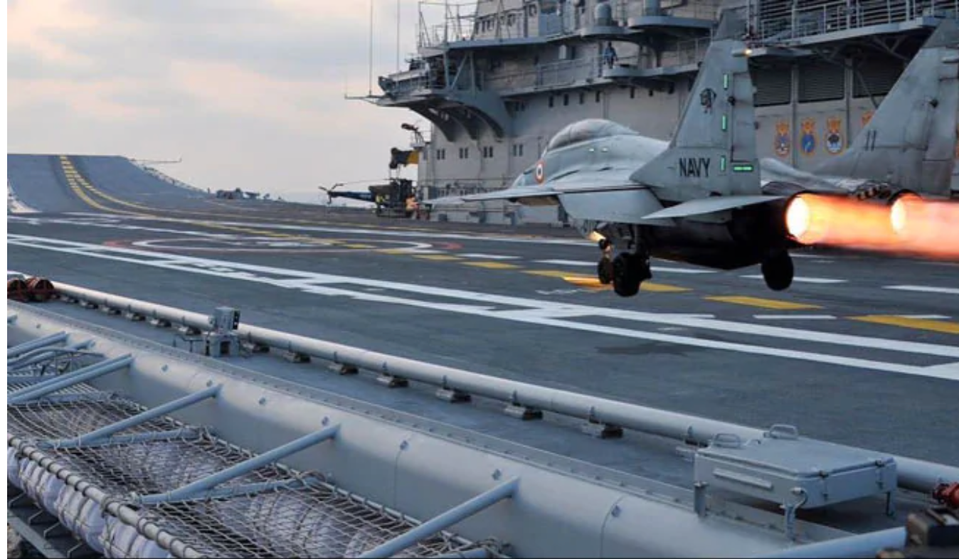 MiG 29KUB trainer aircraft operating at sea meets with accident, pilot saved, search on for other
