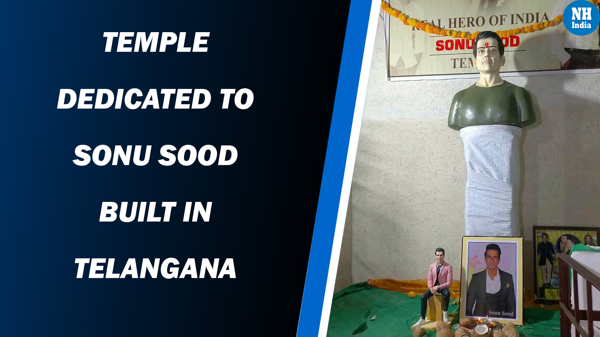 Temple dedicated to Sonu Sood built-in Telangana