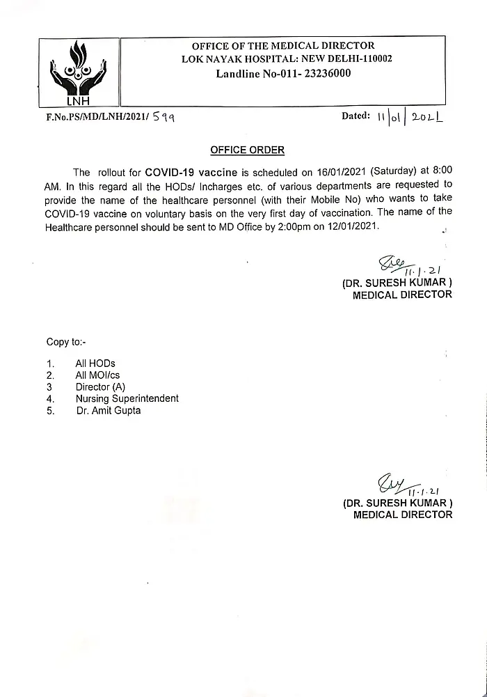 ‘Don’t want to be guinea pigs’: Most govt hospital health workers in Delhi refuse to take COVID-19 vaccine
