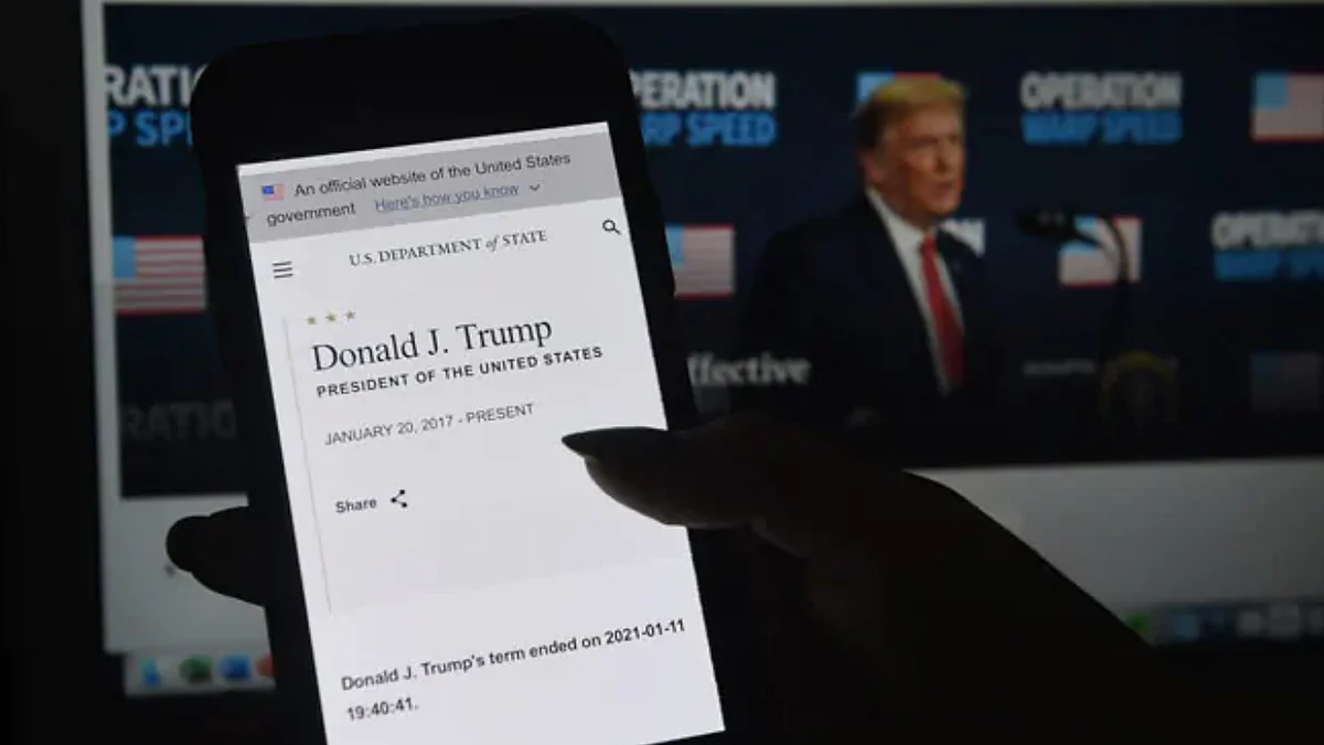 US State Department announces Donald Trump departure, later deletes post