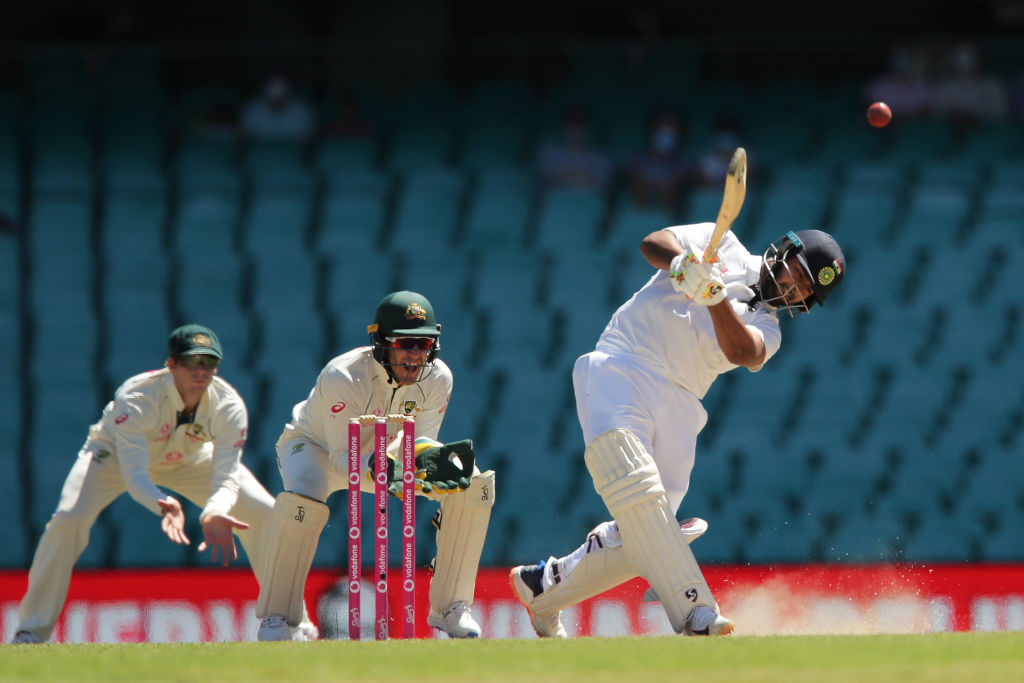 Aggressive Pant, cautious Pujara take India to 206/3 at lunch but Australia still hold edge