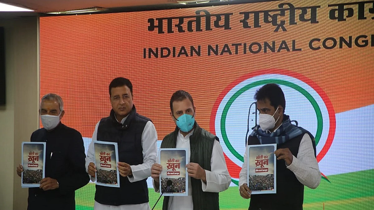 Congress releases booklet ‘Kheti Ka Khoon’ to highlight pitfalls of farm laws