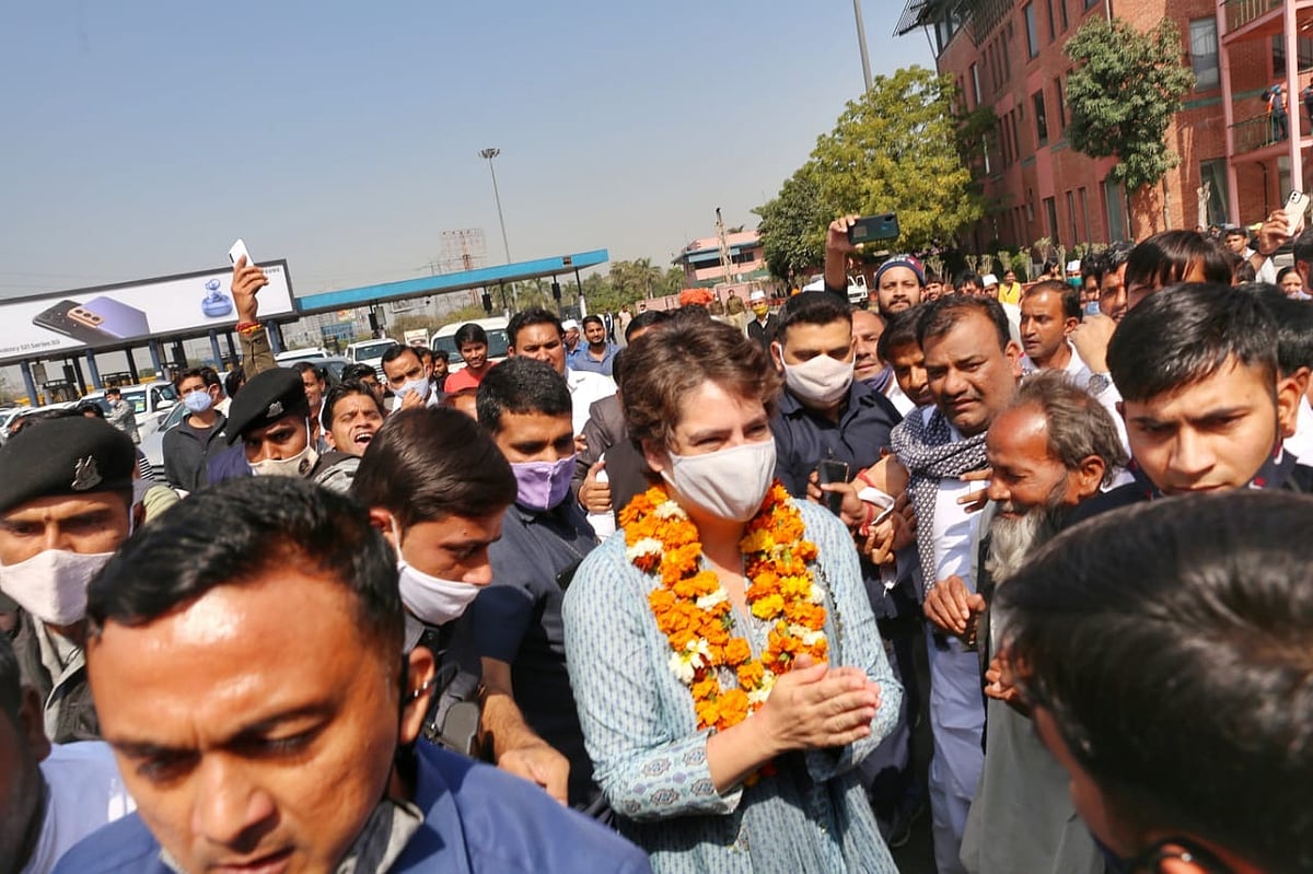 BJP govt doesn’t have even 2 minutes to pay tribute to martyred farmers: Priyanka Gandhi in Mathura