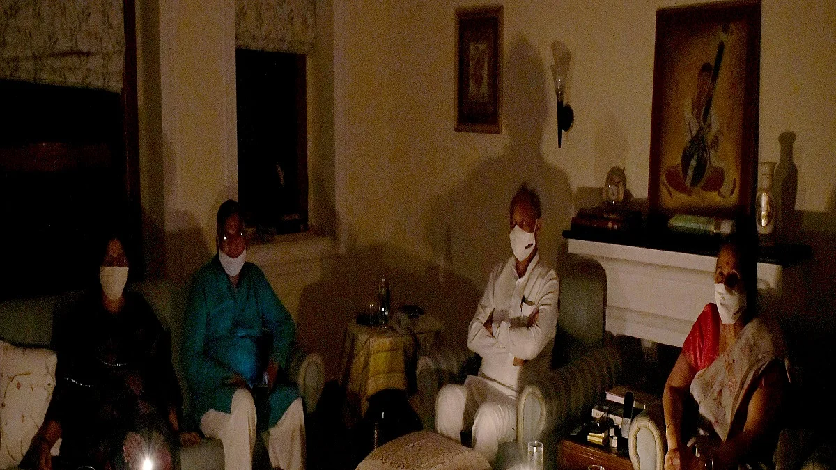 Rajasthan CM Ashok Gehlot observes Earth Hour at official residence, to issue public appeal next year