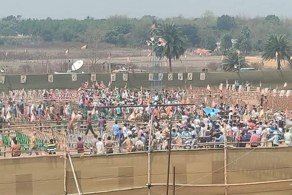 West Bengal elections: Vacant chairs, empty ground forced Amit Shah to cancel Jhargram rally, claims TMC