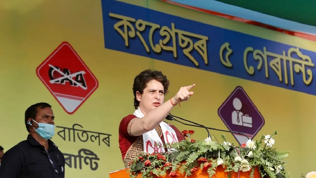 Congress will bring law to nullify CAA in Assam if voted to power in assembly polls: Priyanka Gandhi