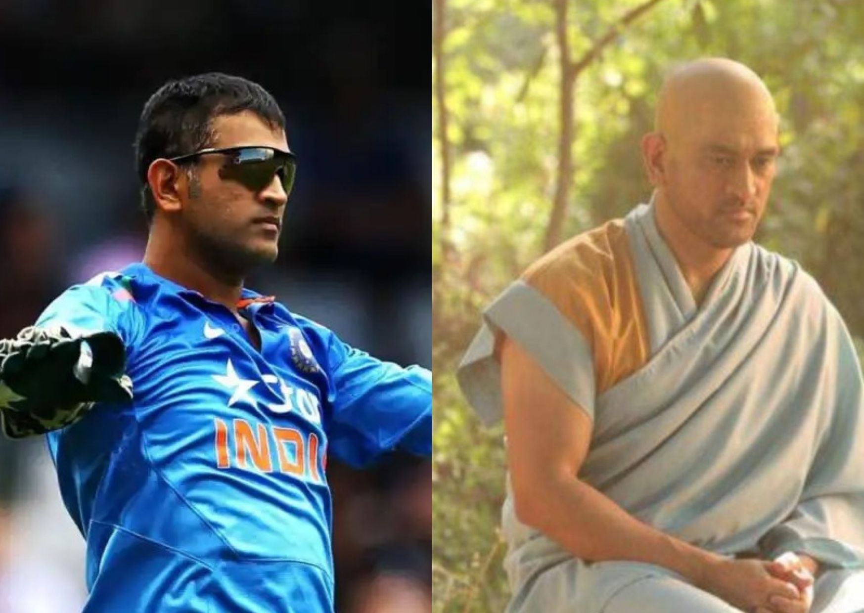 Dhoni’s monk look sends social media in a frenzy