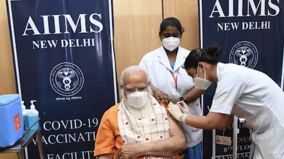 PM Modi takes second dose of COVID-19 vaccine at AIIMS