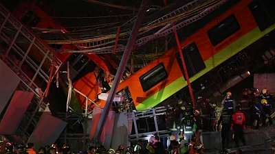 20 dead in Mexico City underground rail bridge collapse