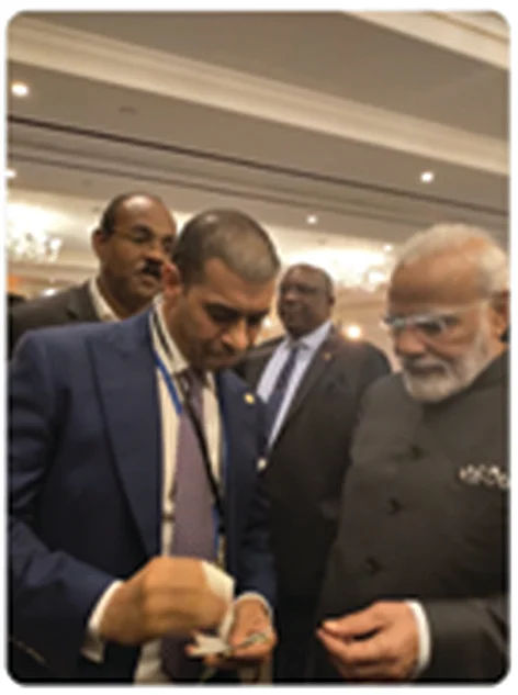 Gurdip with PM Modi