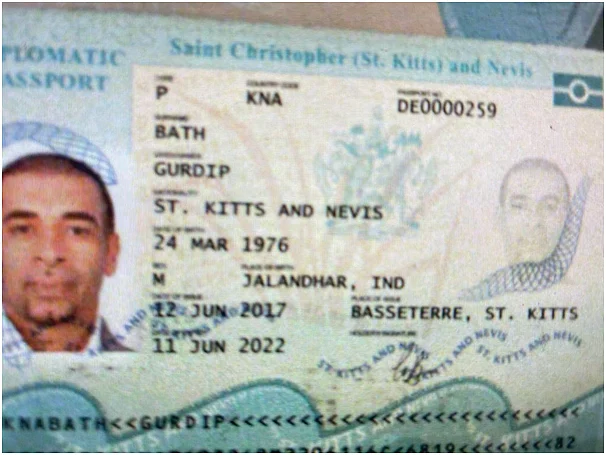 Gurdip's passport