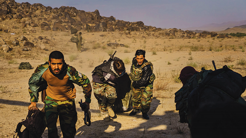 Afghans from the countryside fleeing to the cities while the rich flee from the country
