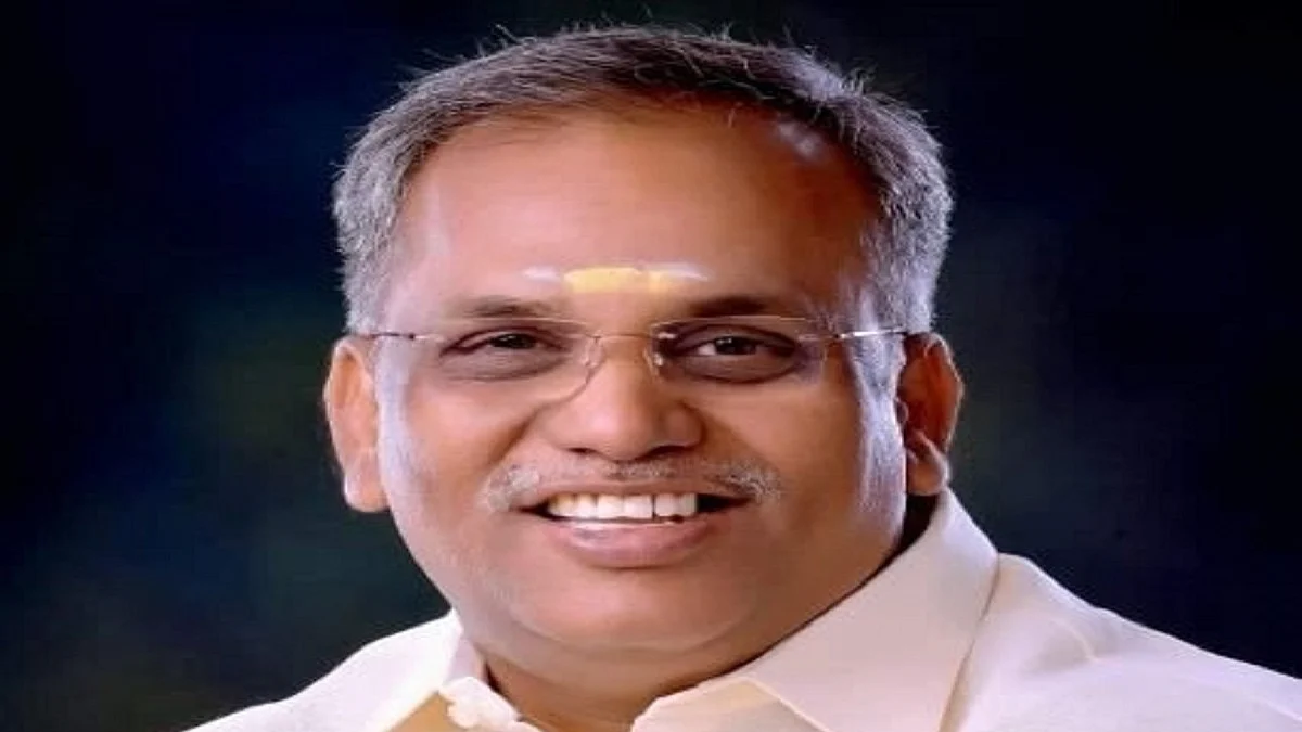 Puducherry legislative assembly Speaker, Embalam R Selvam (Photo Courtesy: IANS)