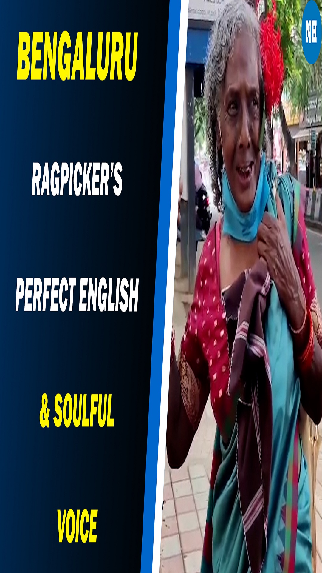 Bengaluru ragpicker's perfect English & soulful voice