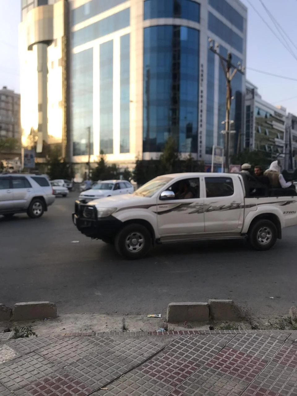 Taliban patrolling the streets of Kabul
