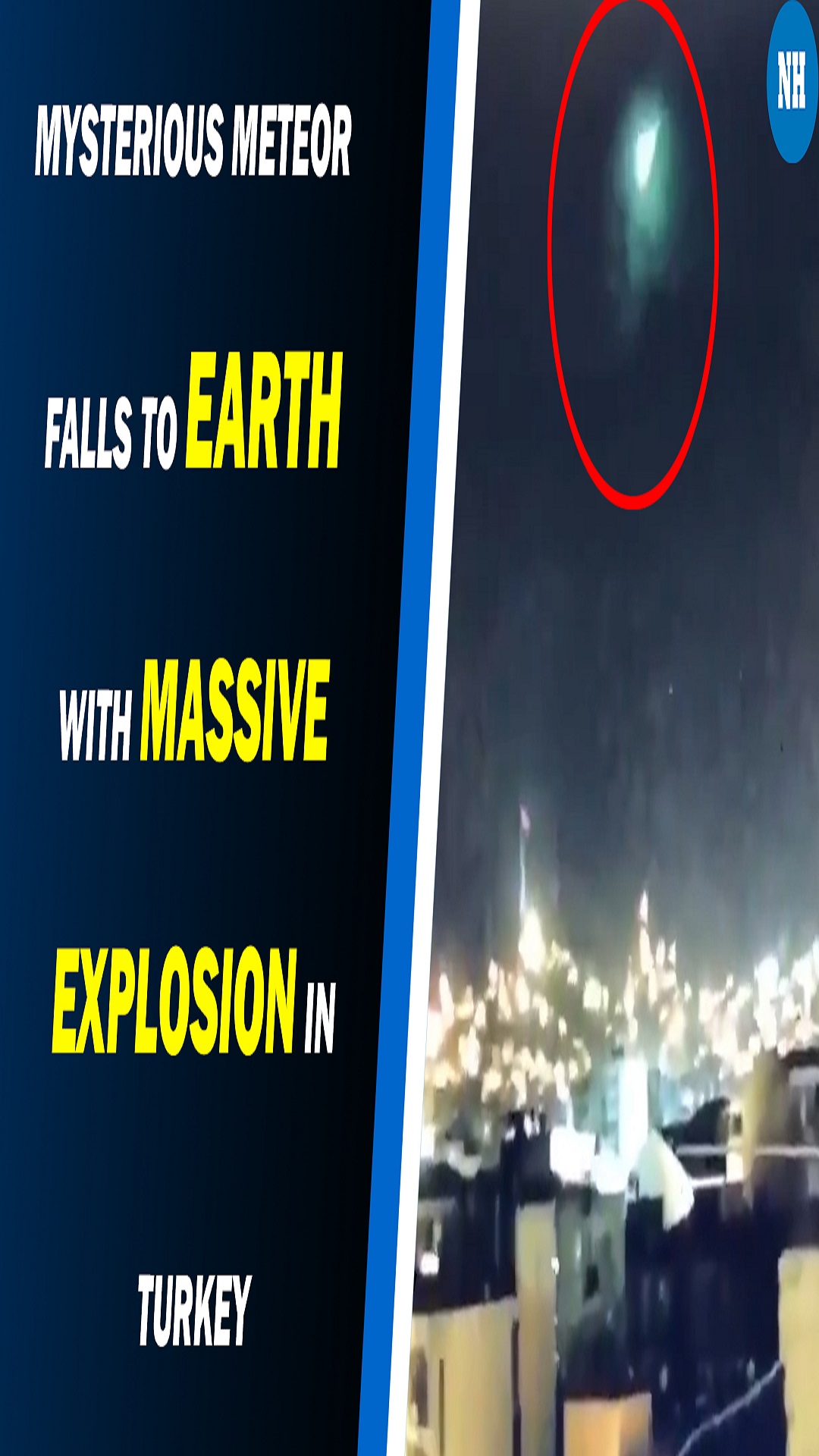 WATCH: Mysterious meteor falls to Earth with massive explosion in Turkey, turns sky green