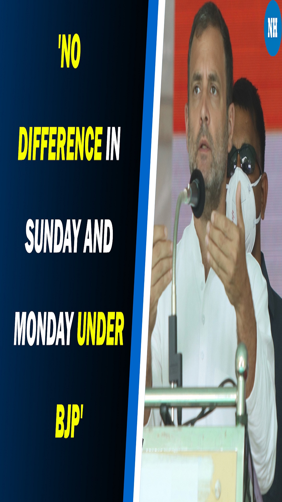 No difference in Sunday and Monday under BJP: Rahul Gandhi takes jibe at government over 'job losses'