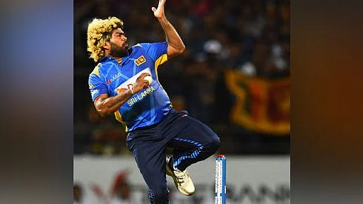 Sri Lanka fast bowler Lasith Malinga (Photo Courtesy: Twitter/@ANI)