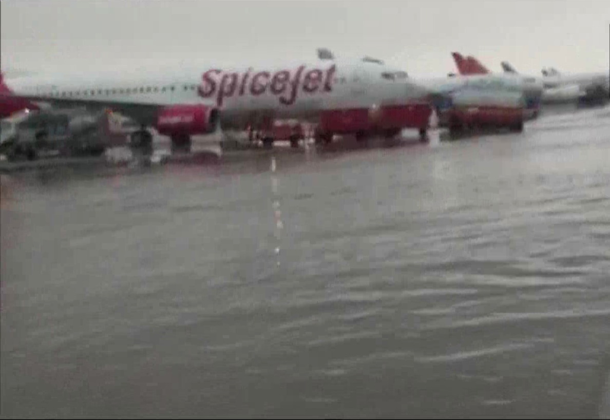 Delhi airport's forecourt waterlogged briefly following heavy rains: DIAL