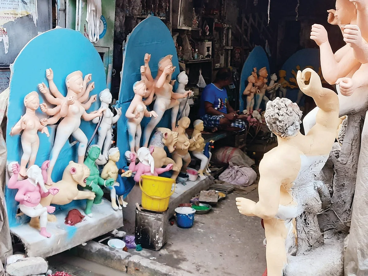 Welcoming Ma Durga-What goes into making 'Protima' for the Puja