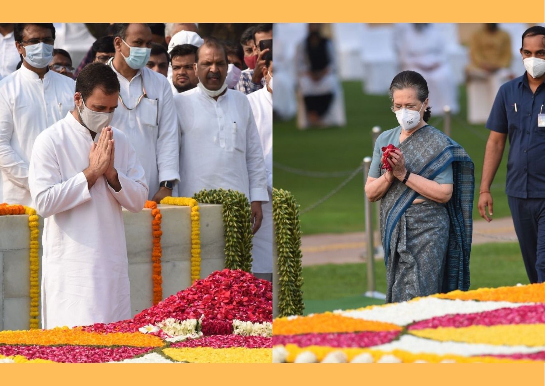 Sonia, Rahul pay tributes to Mahatma Gandhi, Lal Bahadur Shastri on their birth anniversaries