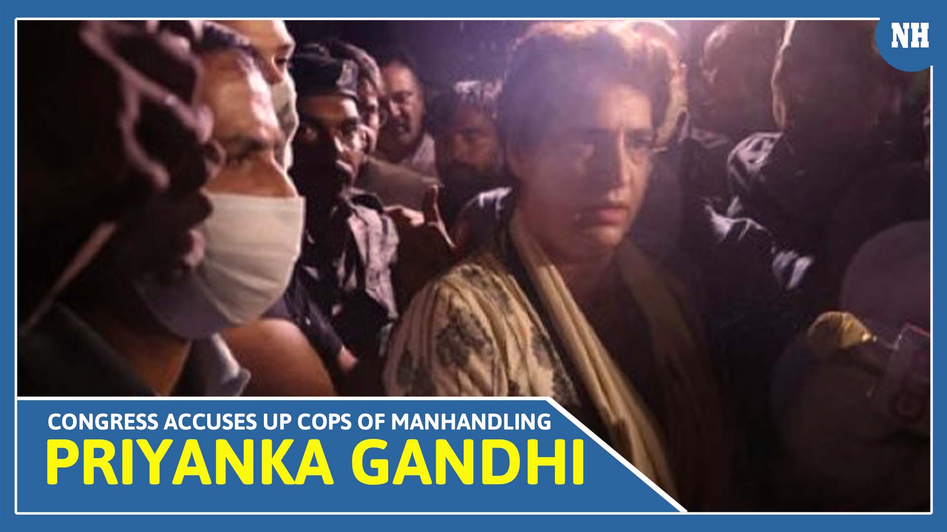 Congress accuses UP cops of manhandling Priyanka Gandhi