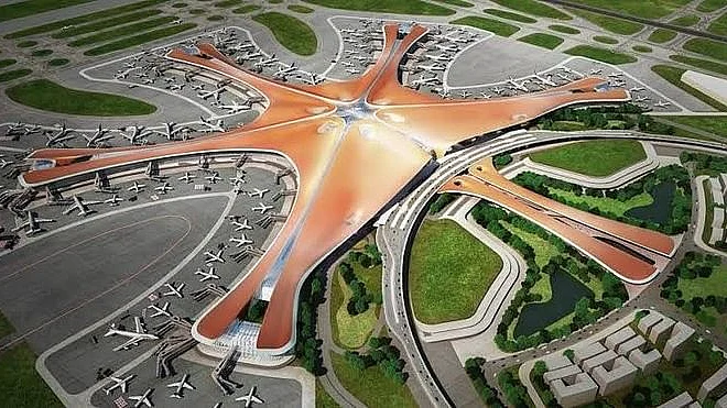Beijing Daxing International Airport whose pic was hsared by several Union ministers & BJP leaders after foundation laying ceremony of Jewar airport in Noida