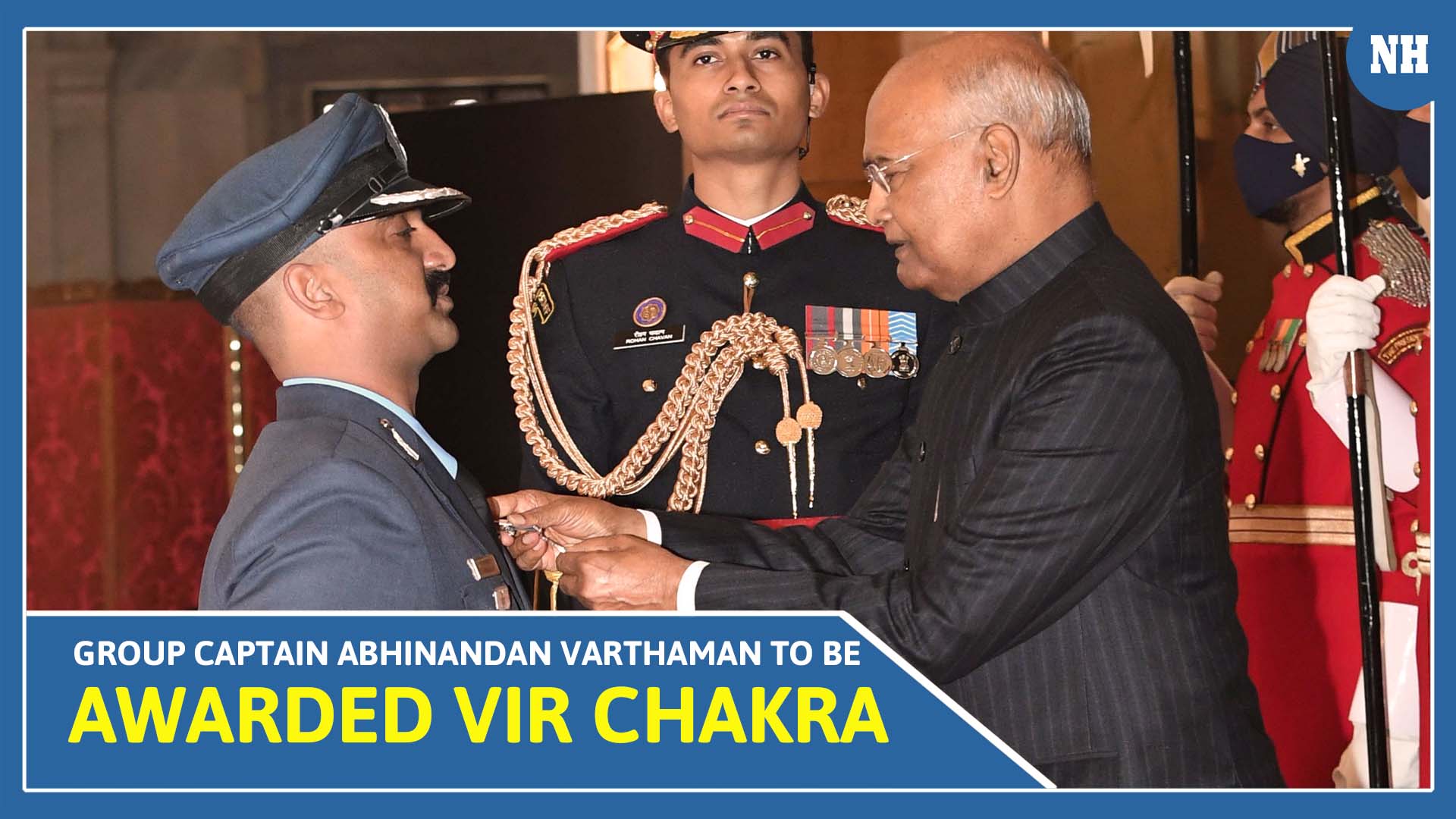 Group Captain Abhinandan Varthaman awarded Vir Chakra on Monday