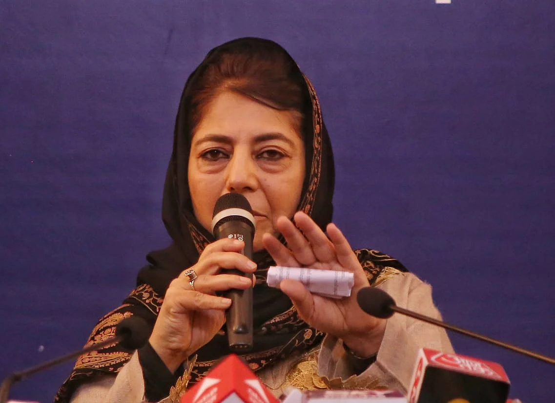 PDP chief Mehbooba Mufti
