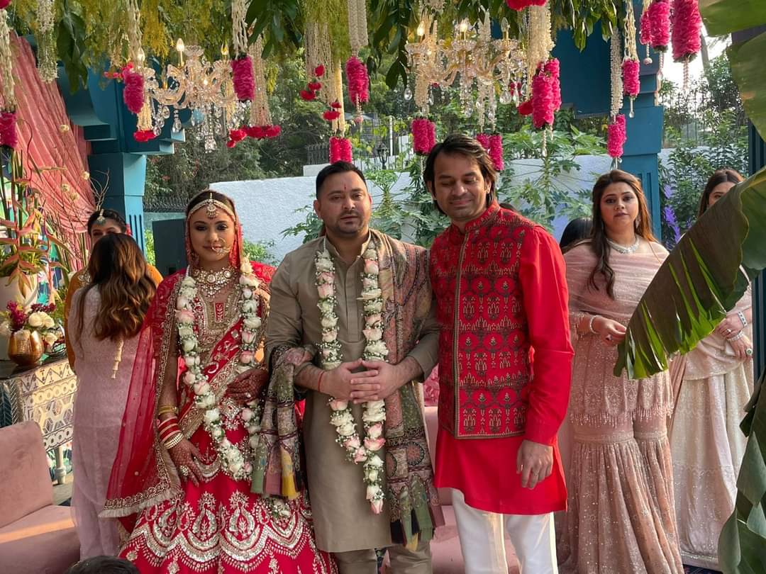 Tejashwi Yadav gets married in Delhi, RJD celebrates in Patna
