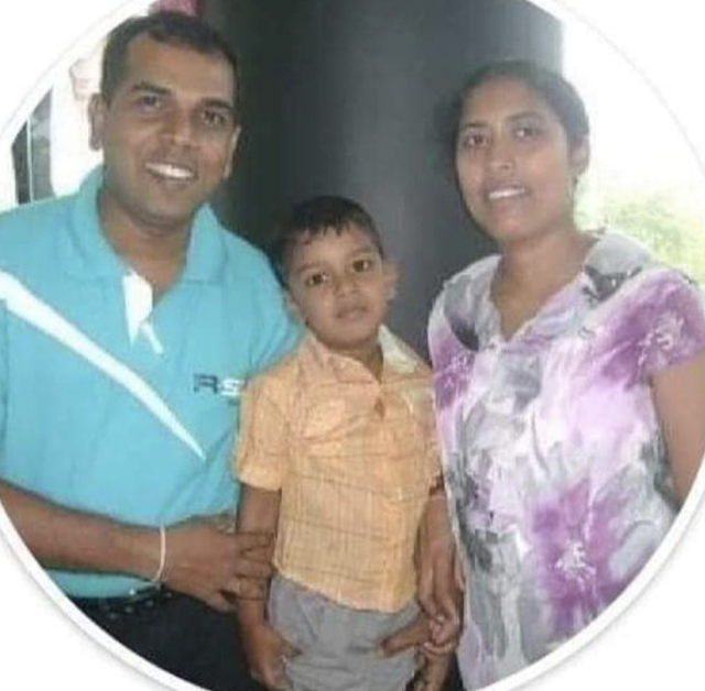 Priyantha Diyawadana with his family