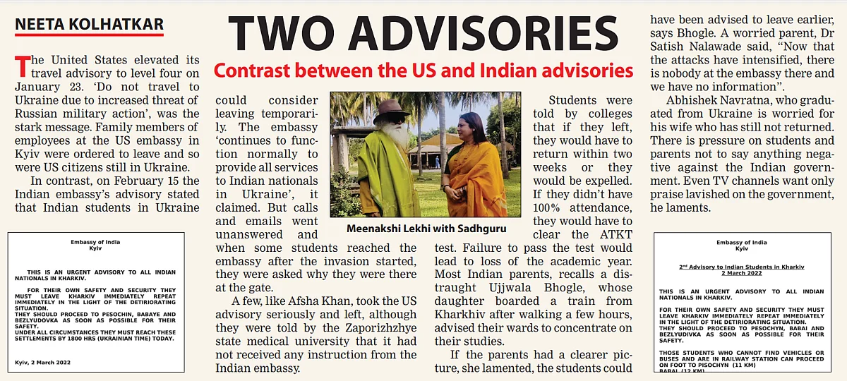 Missing in Action: Indian Diplomats in Ukraine