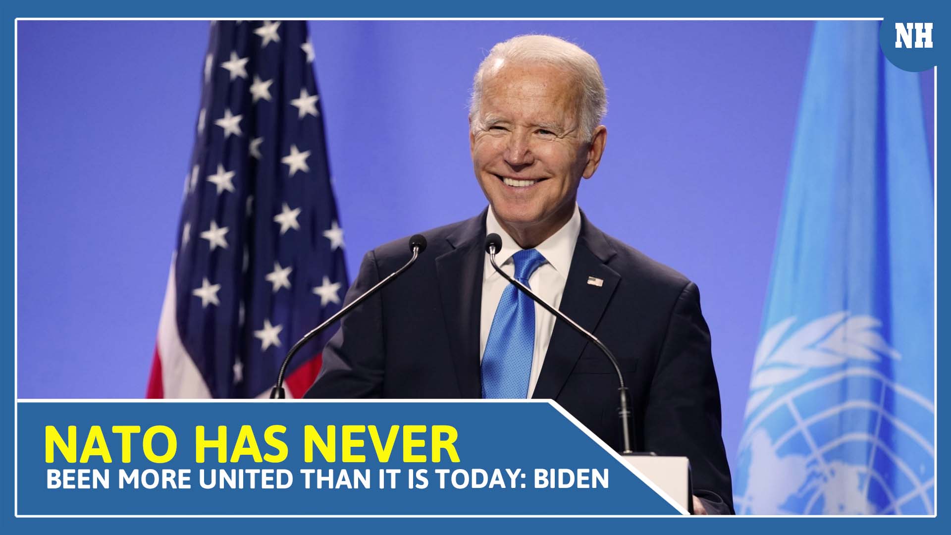 NATO has never been more united than it is today: Biden