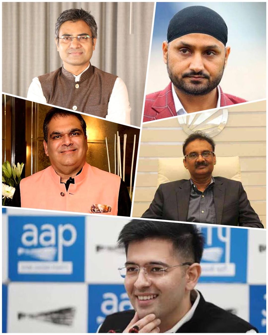 AAP nominates Delhi MLA Raghav Chadha, ex cricketer Harbhajan Singh and 3 others for RS from Punjab