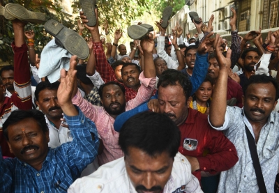 Attack on Sharad Pawar's home: Shiv Sena calls it 'BJP conspiracy'