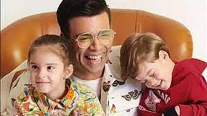 Karan Johar with his kids
