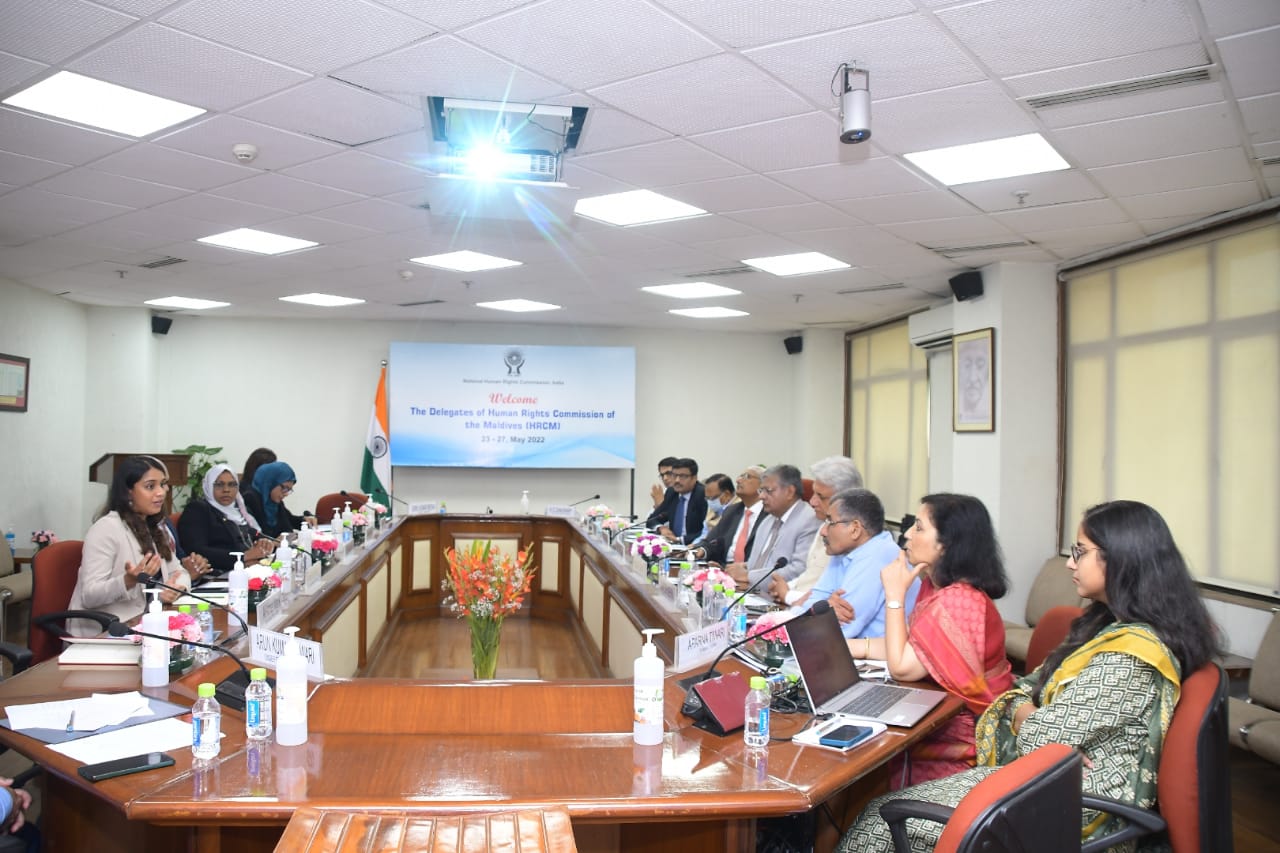 NHRC, India welcomes visiting delegation of HRCM; calls for enhanced interactions