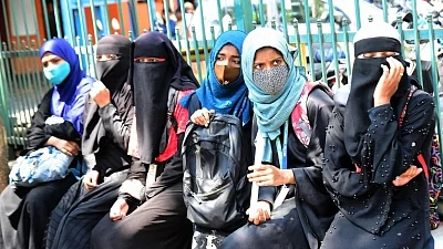 24 K'taka students temporarily banned from attending classes for wearing hijab