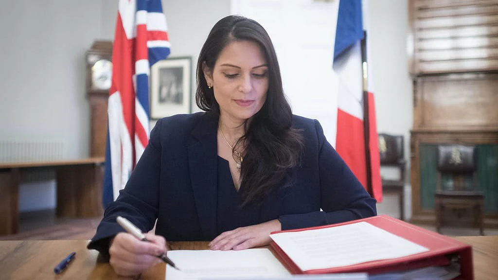 UK Home Secretary Priti Patel (Photo courtesy: Twitter)