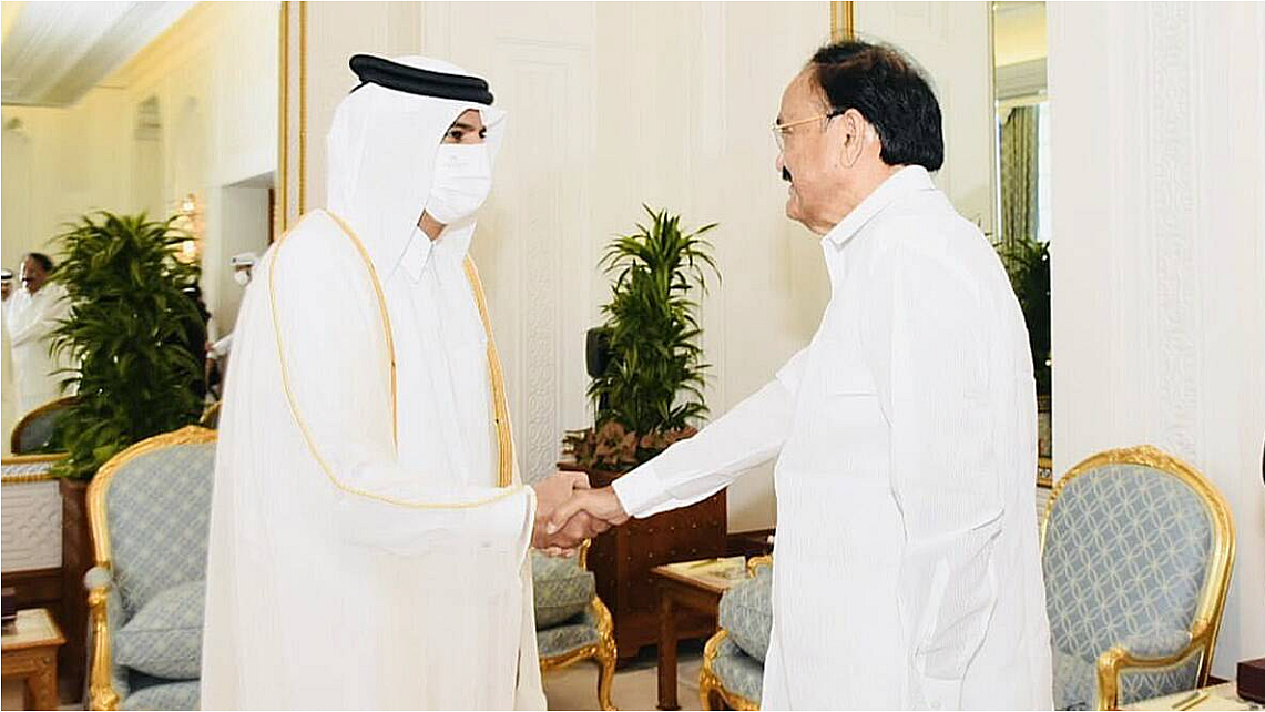 The Vice-President met Qatar’s PM in Doha on Sunday