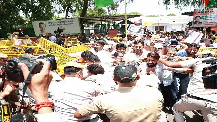 Delhi Police action at AICC headquarters: Congress MPs to take up matter with Speaker Om Birla