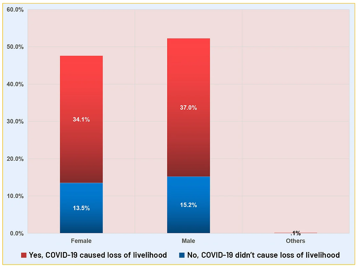 During pandemic 71% lost their jobs, of which 34% were women, 59% borrowed money to survive, says new survey