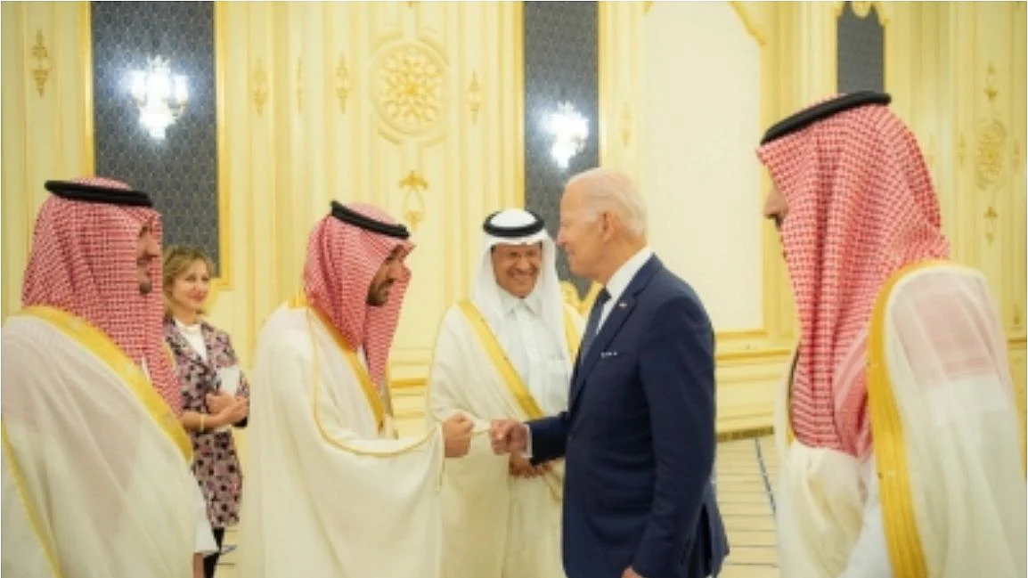 Saudi leaders meet with Biden over bilateral ties
