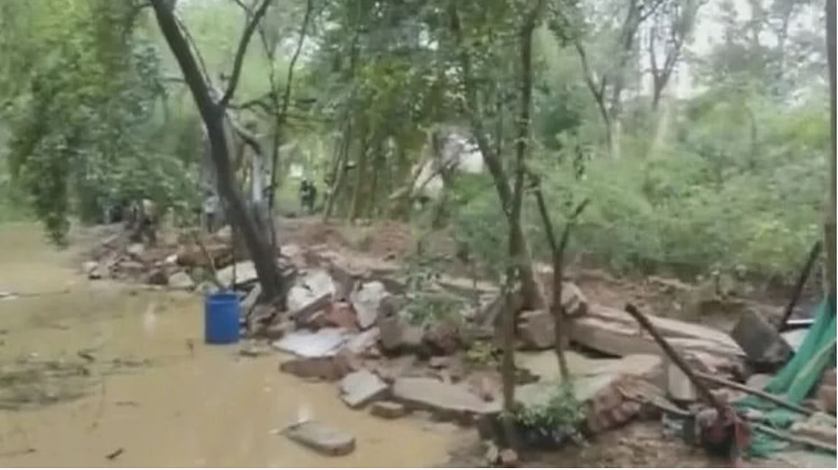 9 killed as wall of Army enclave collapses amid heavy rain in Lucknow